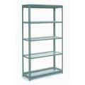 Global Equipment Extra Heavy Duty Shelving 48"W x 12"D x 96"H With 5 Shelves, Wire Deck, Gry 601929H